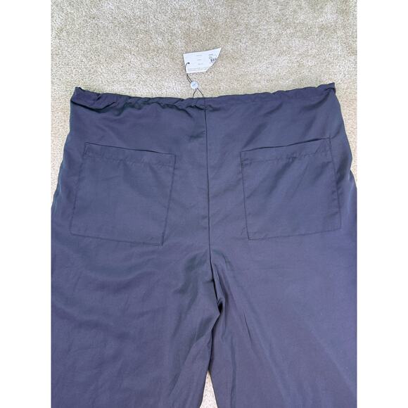 SNDYS Womens Wide Leg Pants Size 10 Black Drawstring legs Boho NWT E393 - Picture 9 of 14